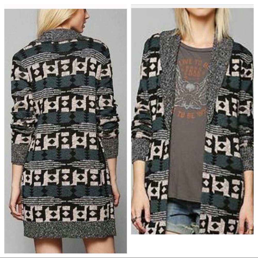 Ecote Mix Open Front Cardigan!